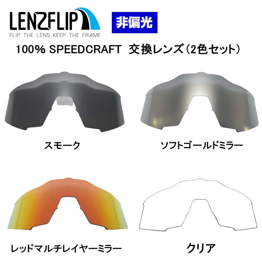 100% スピードクラフト(Speedcraft) 用 交換レンズ