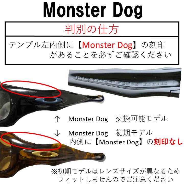 オークリーモンスタードッグ (Oakley MONSTER DOG) 用 替えレンズ