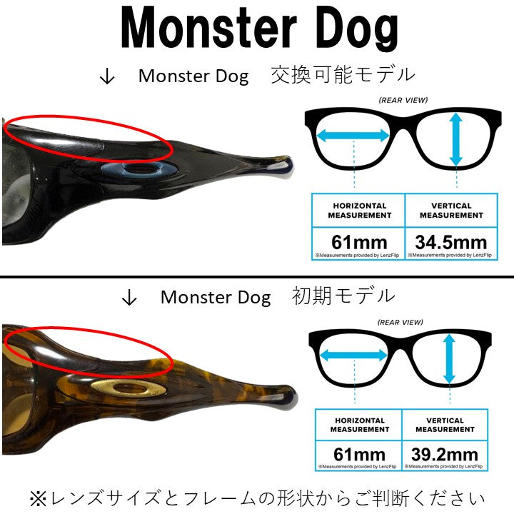 OAKLEY オークリー　モンスタードッグ　MONSTER DOG サングラス オークリーモンスタードッグ (Oakley MONSTER DOG) 用 替えレンズ