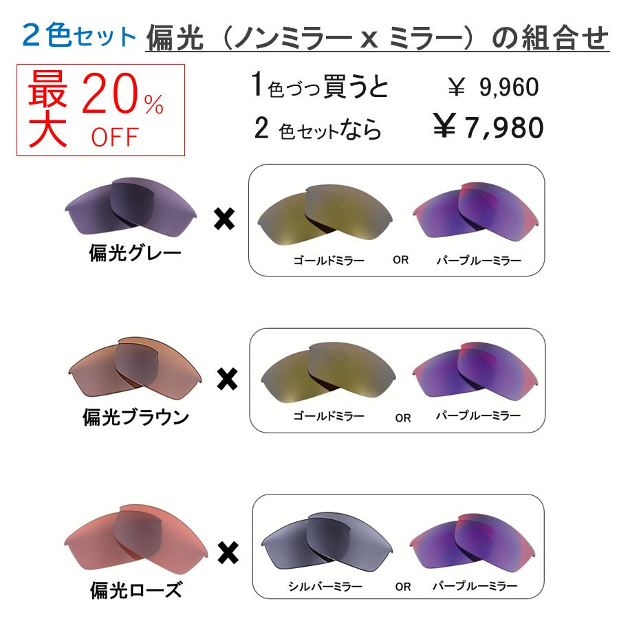 オークリー フラックジャケット (Oakley Flak Jacket) 用 替えレンズ