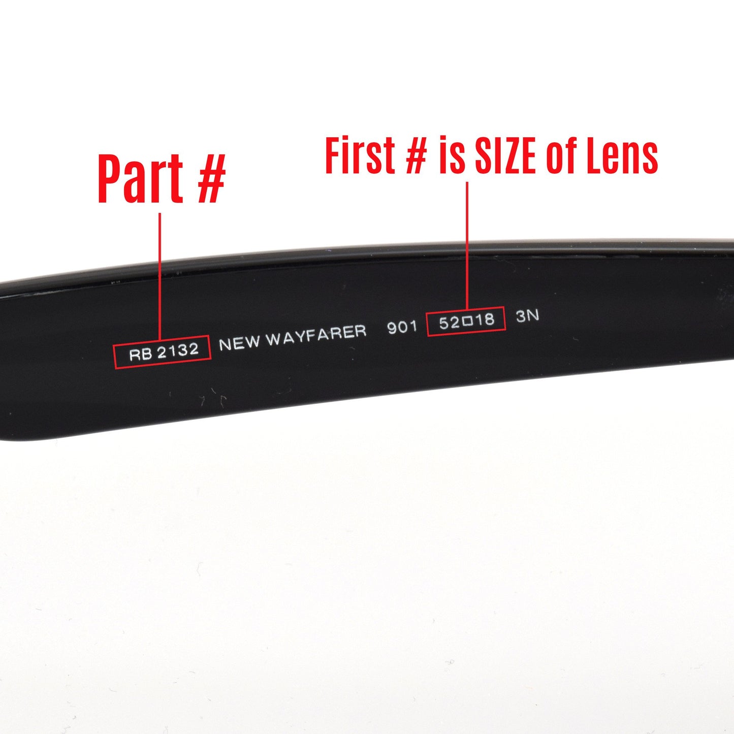 RB2132 New Wayfarer 52mm ニュー ウェイファラー 用 交換レンズ - LenzFlip Japan